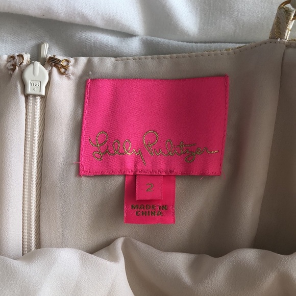 Lilly Pulitzer gold dress ✨ - Picture 4 of 9